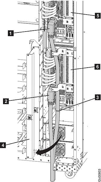 Base rack power cables