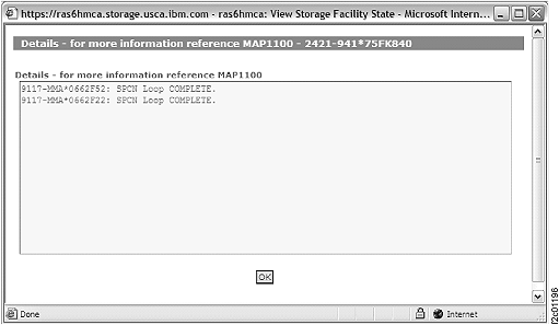 Window: SPCN loop check details