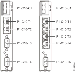 VPD pass-through cards with two Ethernet ports (left) and four Ethernet ports (right)