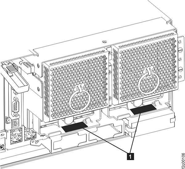 Safety labels on a CEC power supply