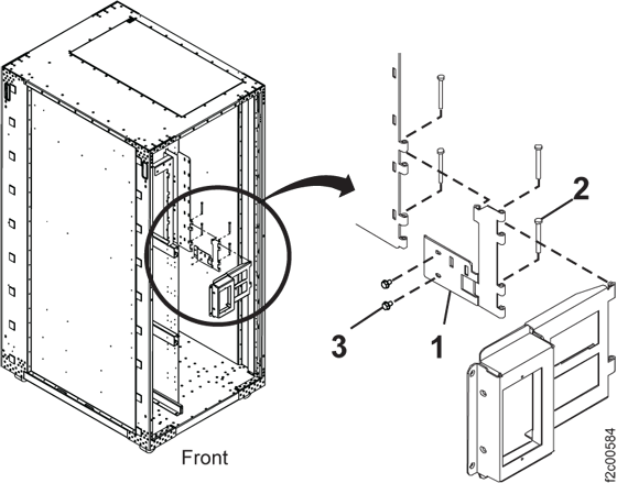 Seismic relocation bracket for the operator panel