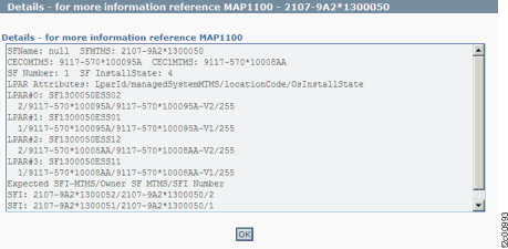 Window: System/partition object details