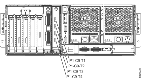 CEC enclosure, P1-C9 slot