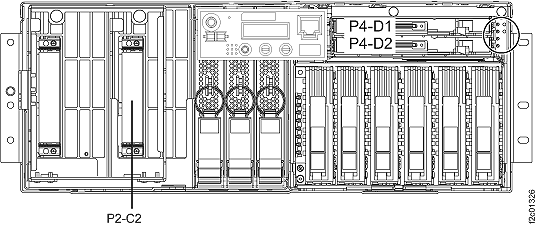 CEC enclosure, P2-C2 slot