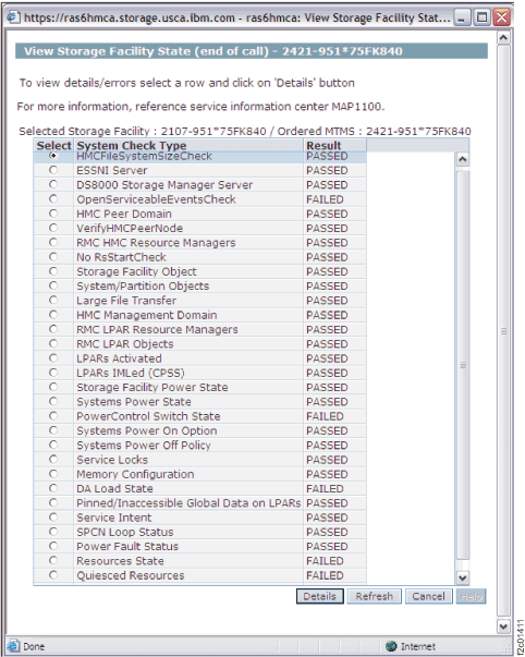 Window: View Storage Facility State