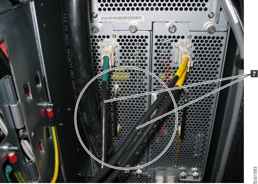 Model 951 routing longer mainline power cables