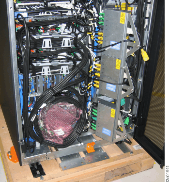 Rack-1 PCIe and SPCN cable coil for shipping