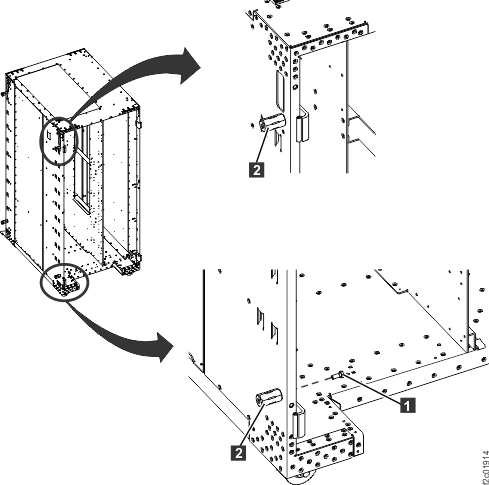 Interrack spacer studs