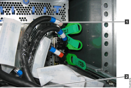 Extract cable Routing PCIe and SPCN cables through the CEC enclosure cable management arm