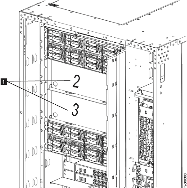 Middle storage enclosures