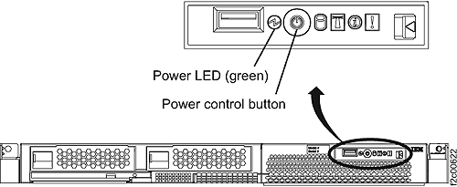 X336 management console server (front view)