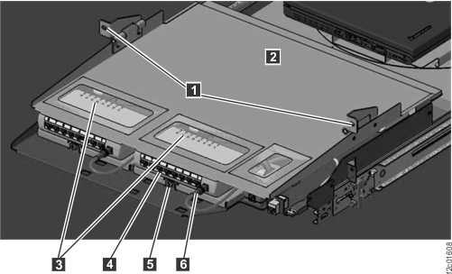 Ethernet switch tray air control baffle