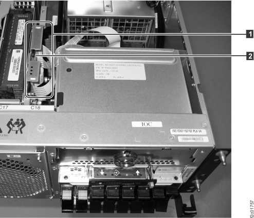 Removing the I2C interface card