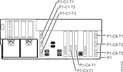 PCIe cable at CEC enclosure