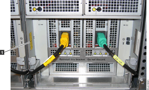 Safety labels on the I/O enclosures