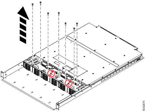 Removing the midplane screws