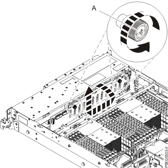 Removing the disk drive backplane